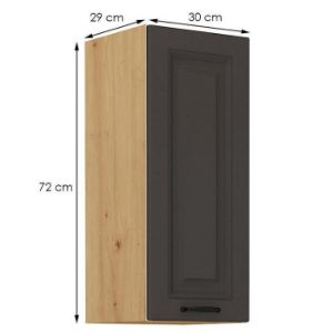 Obrazek Szafka kuchenna STILO grafit mat/artisan 30g-72 1f