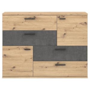 Obrazek Komoda Skive Dąb Artisan/Beton