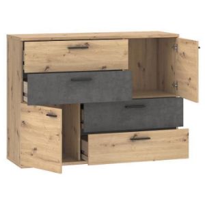 Obrazek Komoda Skive Dąb Artisan/Beton