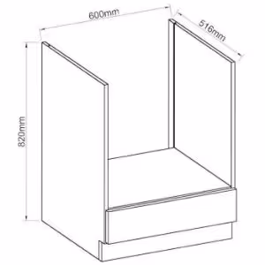 Obrazek Szafka kuchenna Artisan cappuccino połysk 60D GAZ BB