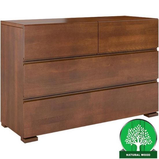 Obrazek  Komoda Drewniana Bukowa 4s Skandica Vestre Orzech 