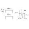 Obrazek  Zestaw stół i krzesła Scorpio 1+6 ST28 160/80+4 