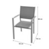 Obrazek Krzesło Arizona Aluminium ciemnoszare