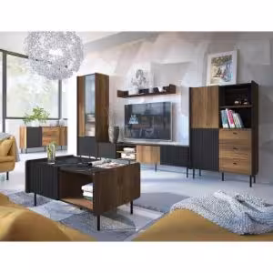 Obrazek Stół Prestigo P14 Orzech War/San Seb/Czarny Mat