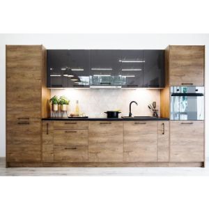 Obrazek Szafka Kuchenna Bono D60sł 2133 Pl 2fr Dąb Lefkas/Biały