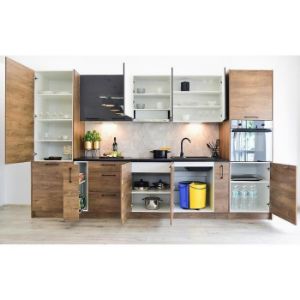 Obrazek Szafka Kuchenna Bono D60sł 2133 Pl 2fr Dąb Lefkas/Biały