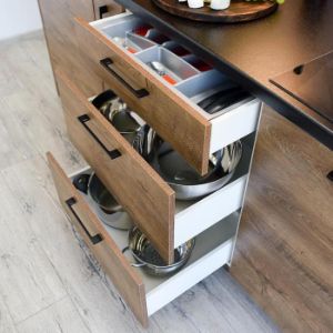 Obrazek Szafka Kuchenna Bono D60sł 2133 Pl 2fr Dąb Lefkas/Biały