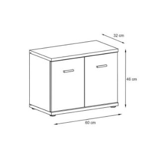 Obrazek Szafka na buty Armario TYPF sonoma