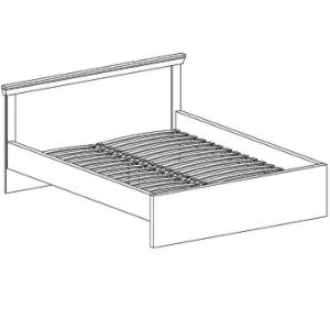 Obrazek Łóżko 160 Antica A-5 kraft złoty