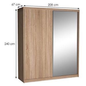Obrazek Szafa Maciej 208 lustro dąb sonoma