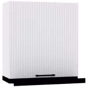 Obrazek Szafka kuchenna Kate w60/68 slim pl z okapem czarnym jasny szary mat