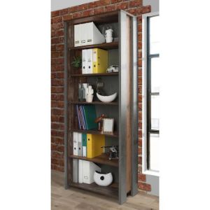 Obrazek Regał Symmach 5P 87 Old-Wood Vinteage/Beton