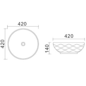 Obrazek Umywalka nablatowa Glamour