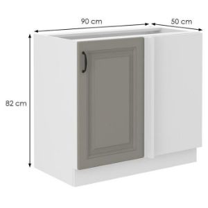 Obrazek Szafka kuchenna Stilo claygrey/biały 105 nd 1f bb