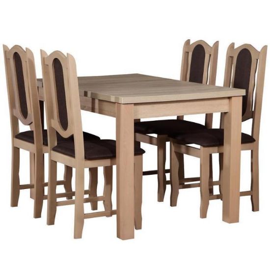 Obrazek Zestaw stół i krzesła Smart 1+4 dąb sonoma 
