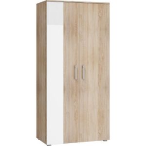 Obrazek Szafa Stella (sonoma jasna/biały połysk)