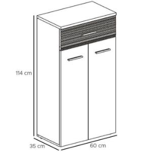 Obrazek Szafka Gustavo TYPG dąb wellington/biały