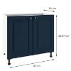 Obrazek Szafka kuchenna 100/2-S-Bella Indigo Mat 