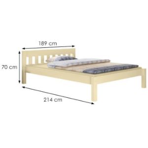 Obrazek Łóżko Pino 180x200 sosna lakier
