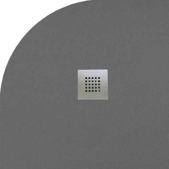 Obrazek Brodzik półokrągły Opal 80/80/2.6 szary