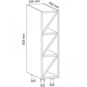 Obrazek Szafka kuchenna Linea D20W grey
