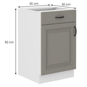 Obrazek Szafka kuchenna Stilo claygrey/biały 50d 1f 1s bb