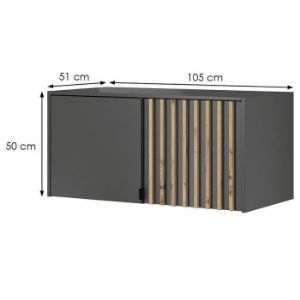 Obrazek Nadstawka Nelly 2d Grafit/Lamela Artisan