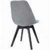 Obrazek Zestaw 4 Krzeseł Nori ciemny szary aksamit/nogi czarne