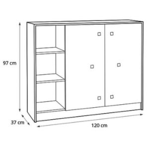 Obrazek Komoda Tommy 9 grafit/enigma