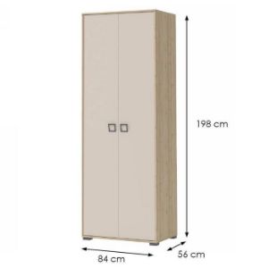 Obrazek Szafa 2D Kiki G2P-BK/KI-01 beech/sand