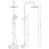 Obrazek Atena system natryskowy z deszczownicą z baterią termostatyczną