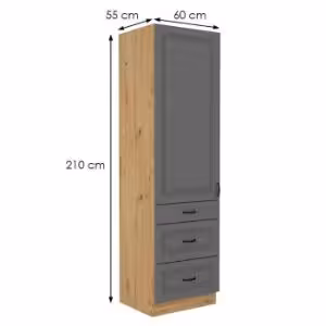 Obrazek Szafka kuchenna Stilo dustgrey/artisan 60dks/210 3s 1f