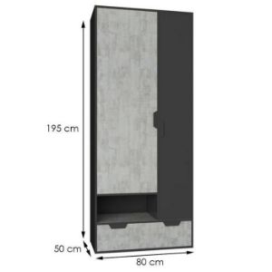 Obrazek Szafa Nano Na2 Enigma/Grafit