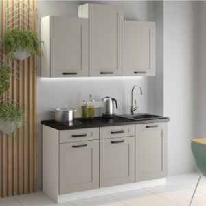 Obrazek Kuchnia Luna claygrey/biały 260 bez blatu