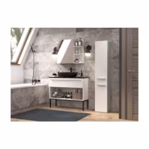 Obrazek Słupek łazienkowy Luiza 2 biały