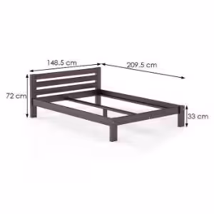 Obrazek Łóżko Sosna LK105–140x200 orzech