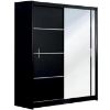 Obrazek SZAFA VISTA 150 CZARNY/LUSTRO