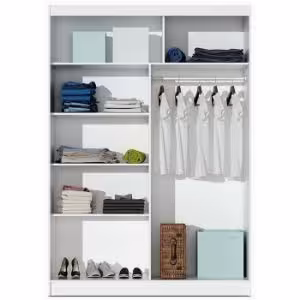 Obrazek SZAFA VISTA 150 CZARNY/LUSTRO