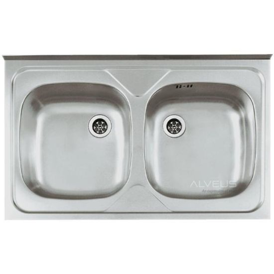 Obrazek Zlewozmywak stalowy dwukomorowy 80/50 