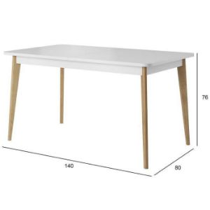 Obrazek Stół Primo PST 140 dąb riviera/biały