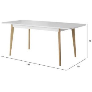 Obrazek Stół Primo PST 140 dąb riviera/biały