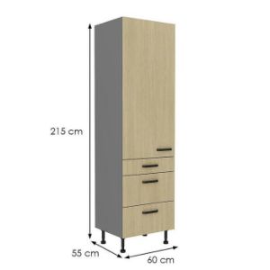 Obrazek Szafka kuchenna SCANDI jodełka/antracyt 60dks-215 1f 3s 