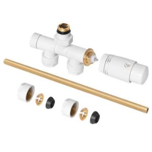 Obrazek Zestaw termostatyczny jednootworowy biały