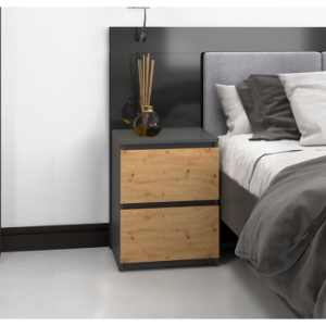 Obrazek Komoda Umo P2 Maxi antracyt/dąb artisan