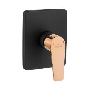 Obrazek Bateria natryskowa podtynkowa Midnight BP-35-001 1F black/gold rose 