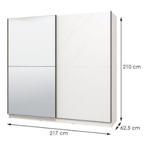 Obrazek Szafa Ksanti 220 Biały/Białypołysk 11008291