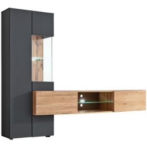 Obrazek Meblościanka Try antracyt/wotan