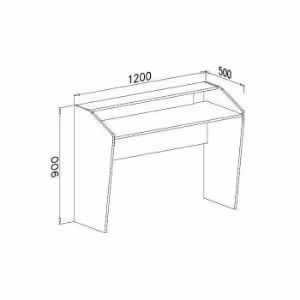 Obrazek Biurko NR-9 Trafiko 120 różowy