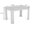 Obrazek Stół Inter 120(160)X80X75CM biały 618509