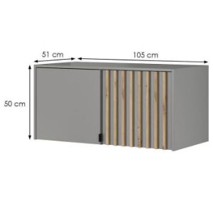 Obrazek Nadstawka Nelly 2d Szary/Lamela Artisan